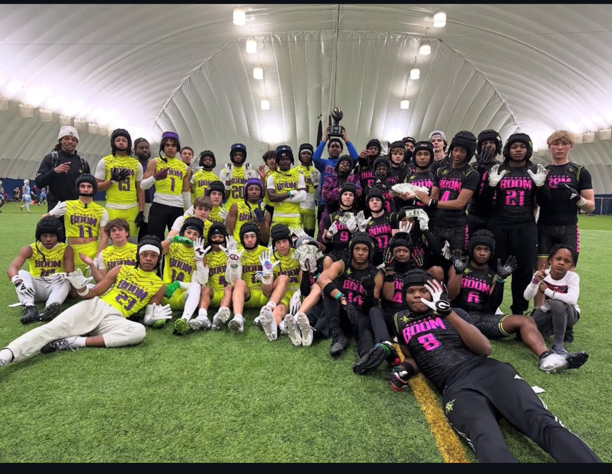 Logan_M_Lennon's tweet photo. Love it when both our @BOOMfootball teams meet in the championship, @Pylon7on7 15u champs 🏆 https://t.co/z7Lq0n2b3k