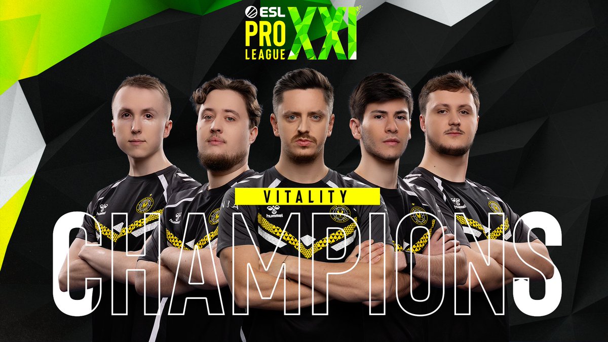 CroissantStrike's tweet photo. 🏆 LA @TeamVitalityCS 🐝 EST CHAMPIONNE DE L'#ESLProLeague SAISON 21 ! 🏆

🥇🇫🇷 @Vitality_apEX
🥇🇫🇷 @zywoo
🥇🇪🇪 @ropz
🥇🇮🇱 @flameZcsgo
🥇🇬🇧 @kingmezii 

Un tournoi maîtrisé de A à Z. 👏