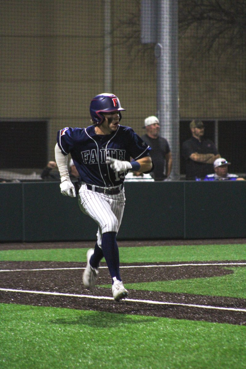 Faith opened their District schedule with a 5-4 win over Midland Christian. SP Luke Little (5 IP/7 K/0 BB) earned his 5th win; and SS/RP John Byler (2 IP/5 K/0 BB) earned his 2nd save. 1B Jake Nicholson (2-3/2 R) and CF Ryan Romolo (2 RBI) led the Lion's offense. <a href="/GoFaithLions/">Faith Athletics</a>