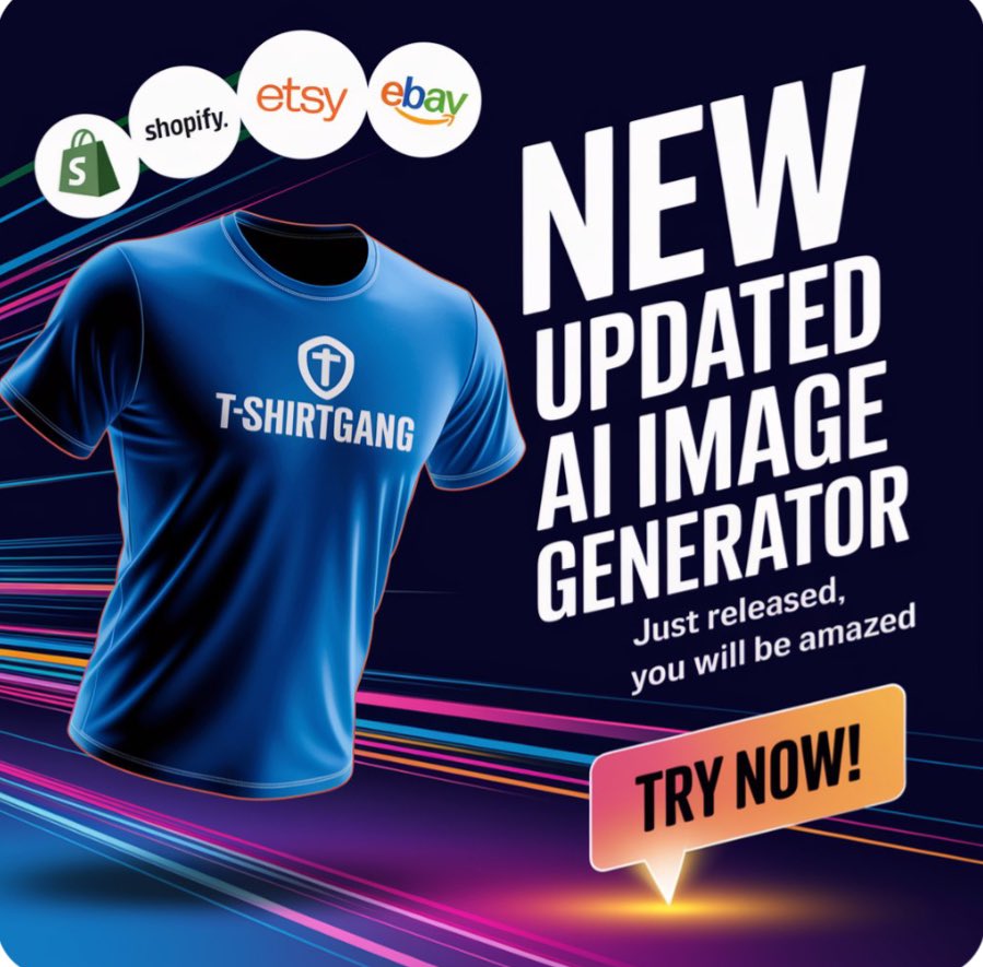 Tshirtgang’s New AI Image Generator Is a Game Changer!
Big news, Tshirtgang community! We just launched our brand-new AI image generator