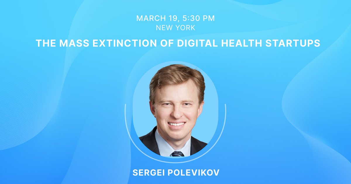 AIHealthUncut's tweet photo. Join me this Wednesday, March 19, in midtown NYC to address the U.S. digital health crisis—because we can't afford not to. I’ll be speaking on “The Mass Extinction of Digital Health Startups.” #Health2Tech
https://t.co/AFBahsnu6S https://t.co/mNeTRnoKzP