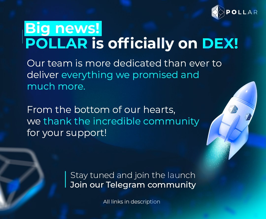 PollarOfficial's tweet photo. 🌟 Your encouragement inspires us to go even further. From now on, we are more focused and committed than ever to deliver everything we promised and much more. Together, we will build an incredible future! 🚀

Thank you for being part of this journey. The revolution is just beginning! 💙

#POLLAR #Gratitude #Community #PEPU #PEPEUNCHAINED