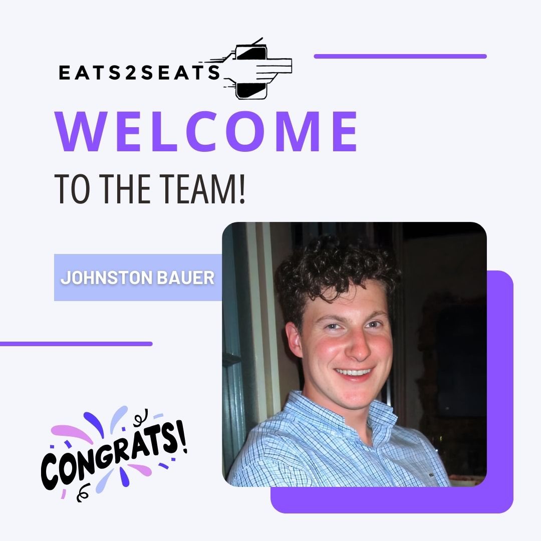 EATS_2_SEATS's tweet photo. Congratulations Johnston Bauer for your new full time role at EATS2SEATS!! 🙌🏽 💜 https://t.co/ULsfsvi4is