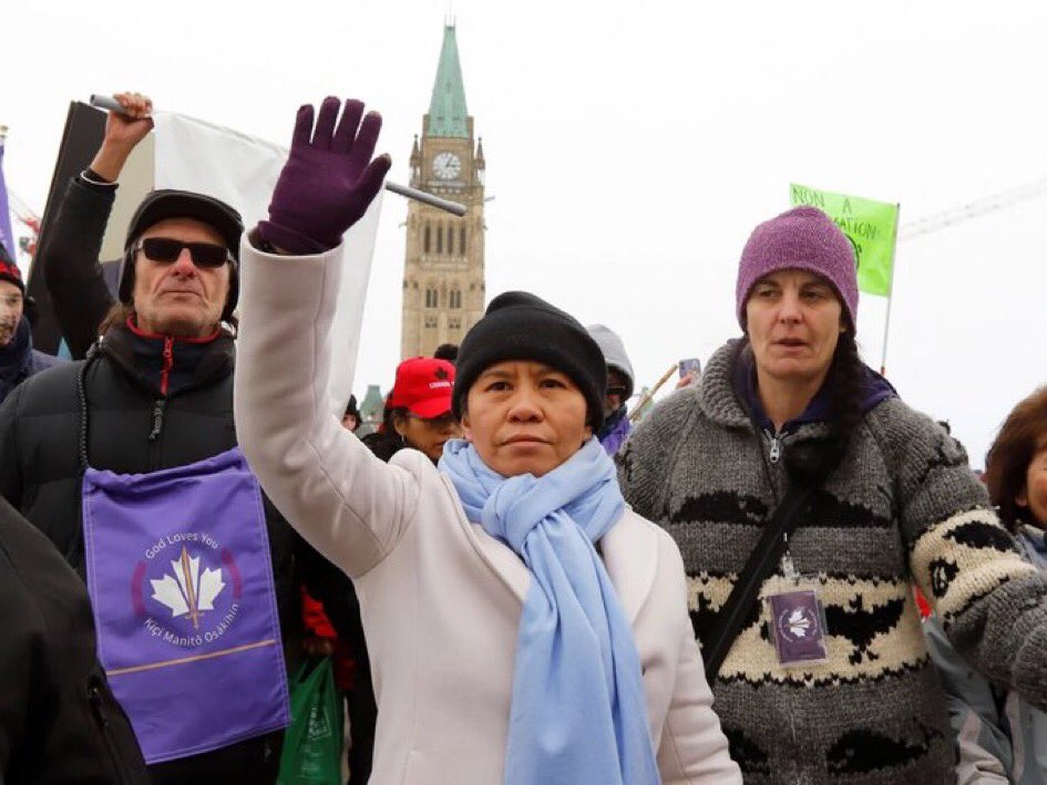 This lady is "The Queen of Canada", but she was born in the Philippines and is completely bat shit crazy.

If you meet a follower of hers, just move on.  They're nuts!
