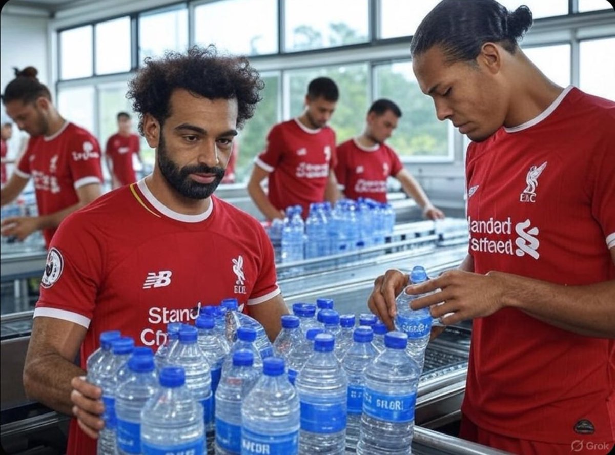 FootyHumour's tweet photo. A brand-new bottling factory has just opened in Liverpool! https://t.co/QyP8dJzxoi
