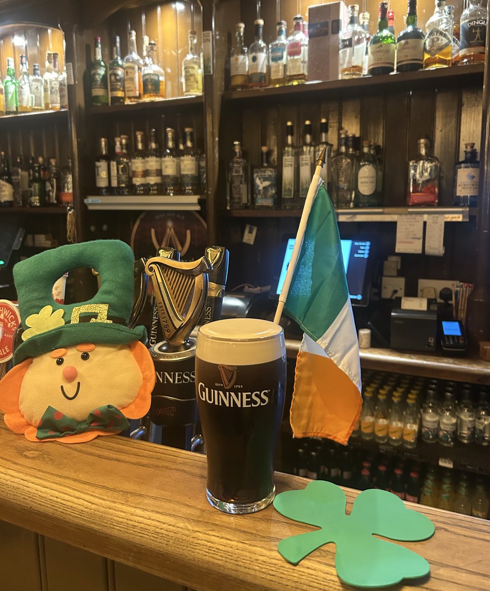 The celebrations have begun in Actons Pub. Happy St.Patrick’s Weekend to all our guests, colleagues, friends &amp; family. May the luck 🍀 of the Irish 🇮🇪 be with you. #HappyStPatricksDay #ActonsPub #MacreddinVillage #BrookLodge