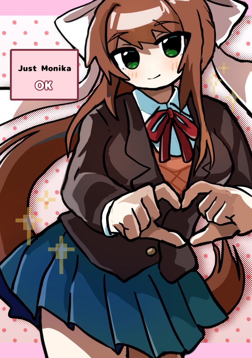 ayasuzuminn's tweet photo. #DDLC 
Just Monika!! https://t.co/SdvK9C3JKd