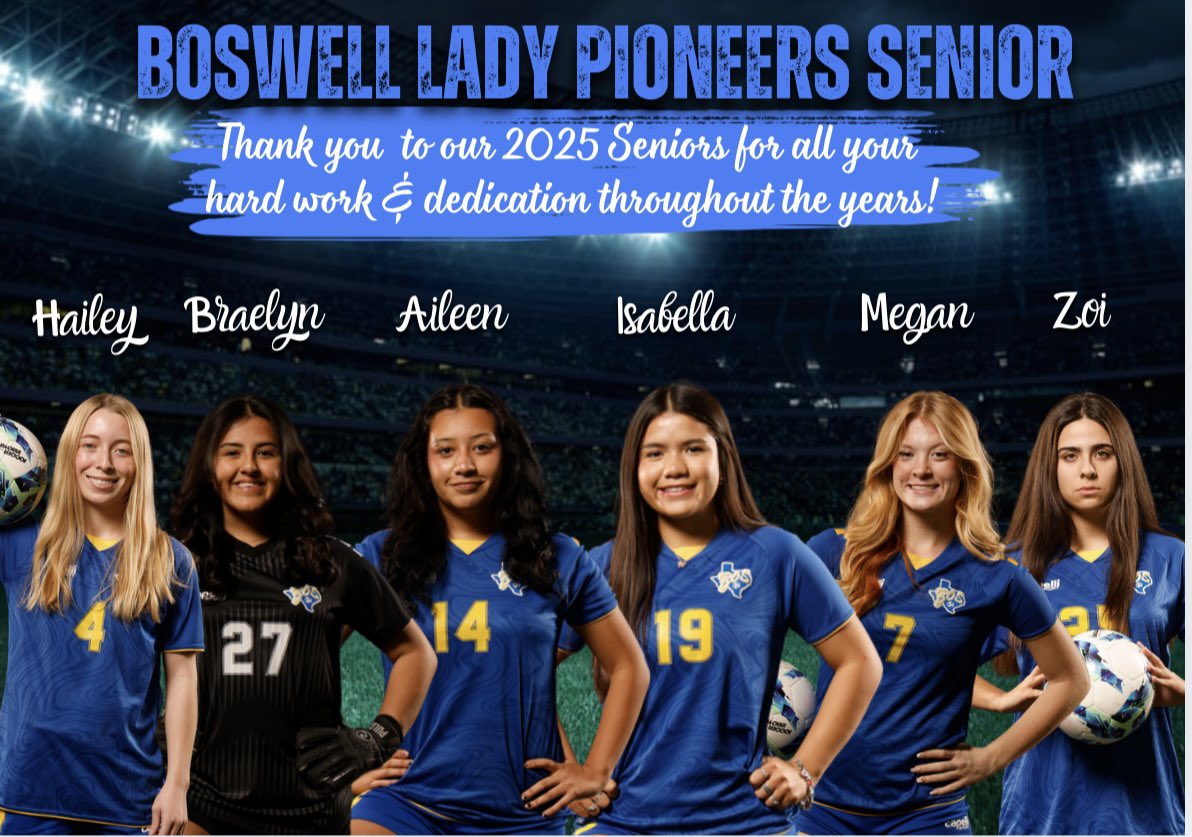 bosladysoccer23's tweet photo. A huge thank you to our seniors, they’ve been incredible role models, and their contributions will not be forgotten. We wish them all the best in their future endeavors, and know they will continue to inspire those who follow in their footsteps. #seniorsunday https://t.co/aavHqkNXAM