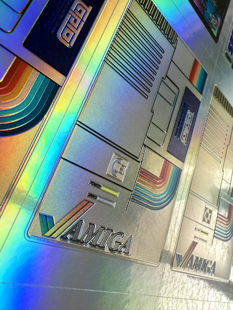 ArielAces's tweet image. These #Holo3DFX Amiga NFC cards came out super awesome! Cannot wait to finish the X68000 and MSX cards next! #TapTo #Zaparoo #MiSTerFPGA #MiSTer