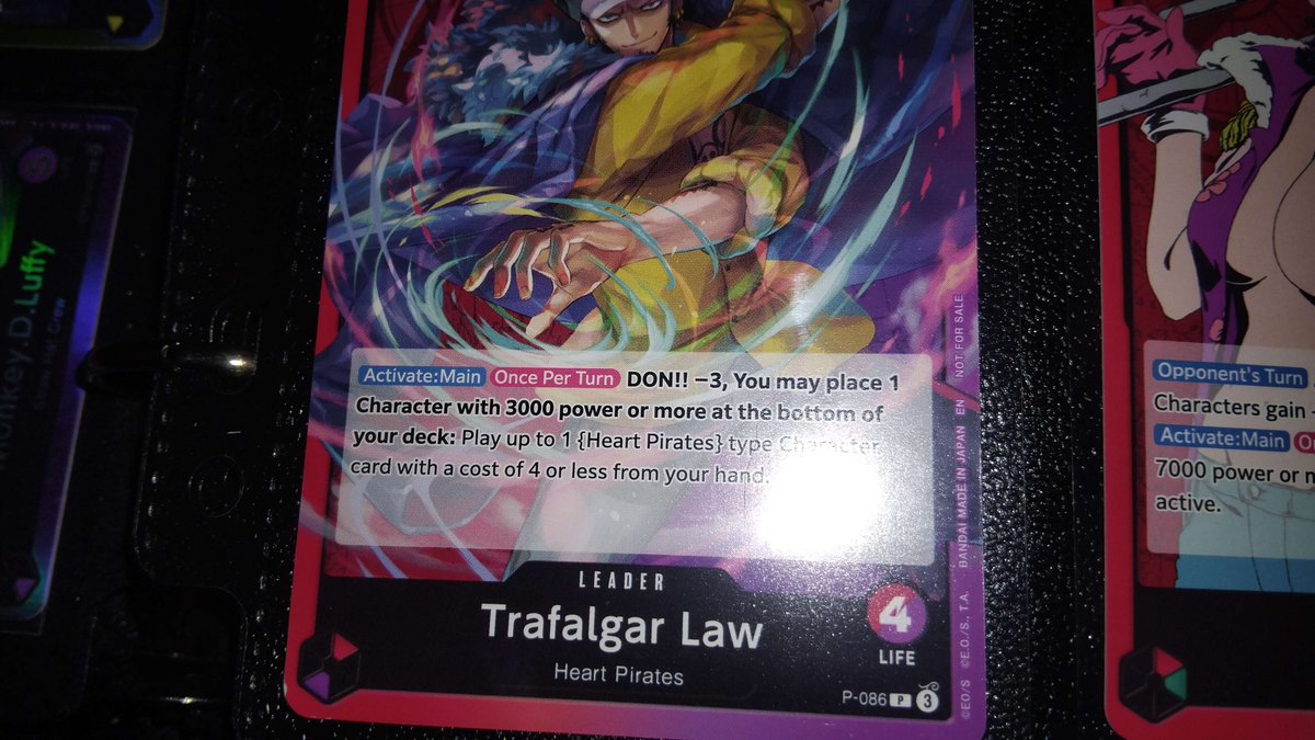 Kazranit's tweet photo. @ONEPIECE_tcg_EN So...no mention of "opponents" or "owners deck" so can I just take one of my opponents 3000 power of more and put it at the bottom of my deck? Or is this just bad translation? https://t.co/U5ZhVkiiIL