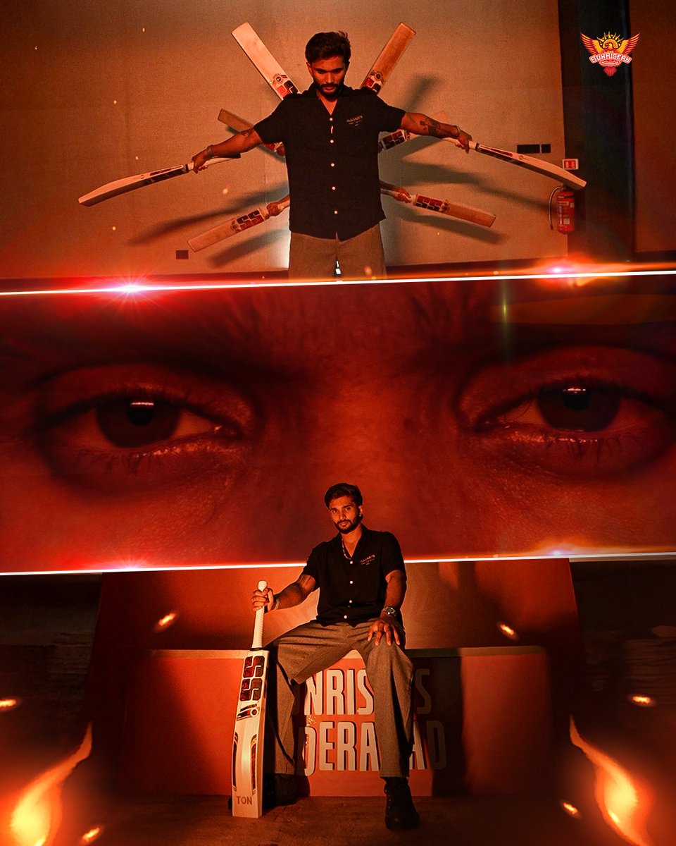 SunRisers's tweet photo. AURA. 🔥

Nitish Kumar Reddy | #PlayWithFire https://t.co/S00SRBOC8i