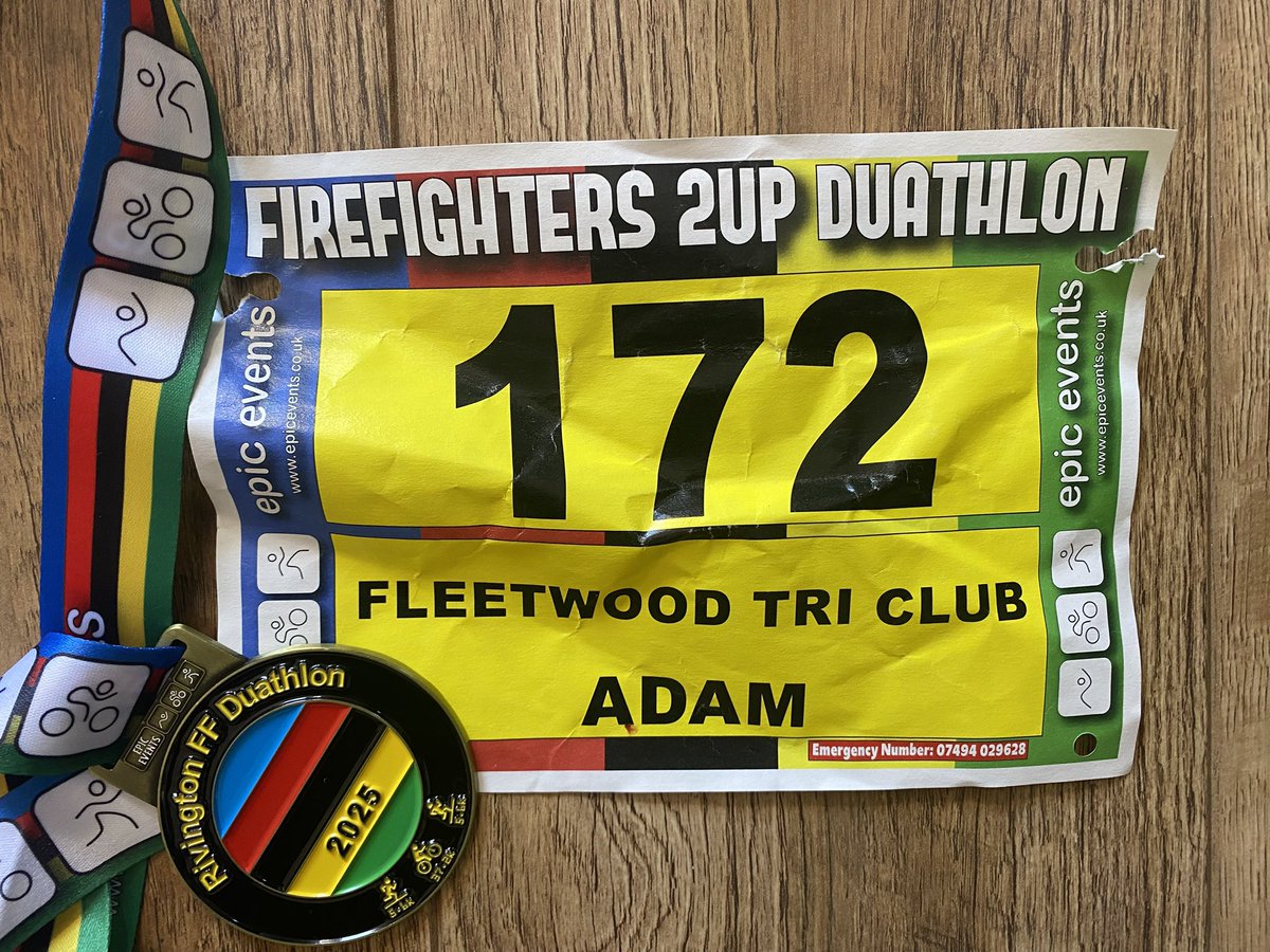 Thanks to <a href="/EpicEventsLTD/">Epic Events</a> for today’s Fire Fighters 2 up duathlon.

5k run, 36k ride, 5k run

What a great event - stay in pairs: start together and finish together. 

Team work!

#FireFighters
<a href="/duathlon/">Running and Racing</a> 
#FleetwoodTriClub 
<a href="/HealthierFltwd/">Healthier Fleetwood</a> 
<a href="/HeroesCic/">Healthier Heroes CIC</a>