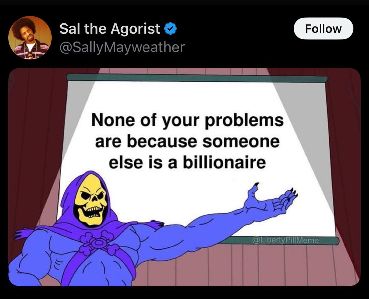 “None of your hunger is because someone else has the food”