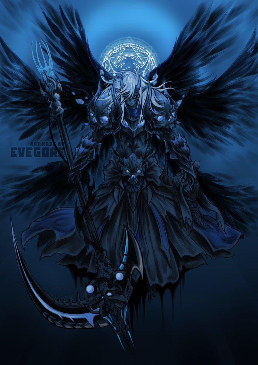 EveGore_Ravens's tweet photo. Harbinger of death, servant of the Legion.

Had to make a legion set and fan art coz it's #darkbirthday in AQW Quack!🦆 @DageTheEvil @AEArtStation #aqw #fanart https://t.co/9YWwit2mRl