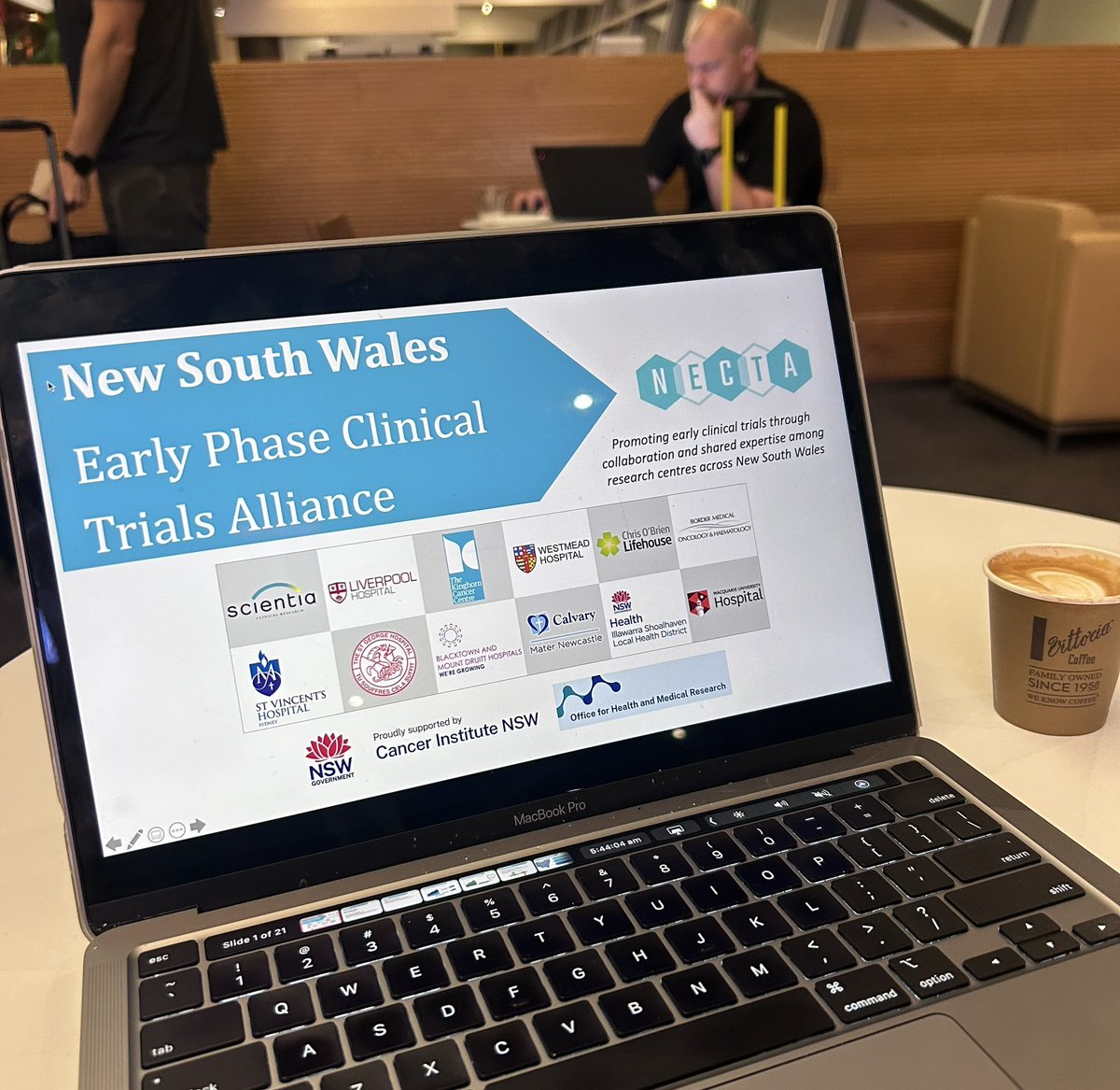 Early ✈️ for <a href="/sahmriAU/">SAHMRI</a> South Australian Cancer Research Network planning day representing NSW

 ➡️ showcasing <a href="/NECTANSW/">NECTA</a> as example of successful statewide trials network to facilitate 🔬🏥🧬🧑‍🧑‍🧒‍🧒

Our 28 March Drug Dev Day around the corner! oncologydrugdevelopment.weebly.com/registration.h…