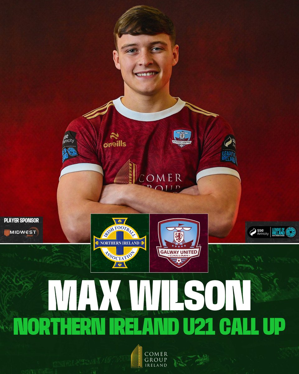 Great to see three United stars earn international call-ups recently 🌎💫

This week Evan Watts and Cillian Tollett will be competing in UEFA Euro Qualifiers while Max Wilson will be part of an international friendly tournament in Turkey ✈️

#ItsATribalThing | #GUFC2025