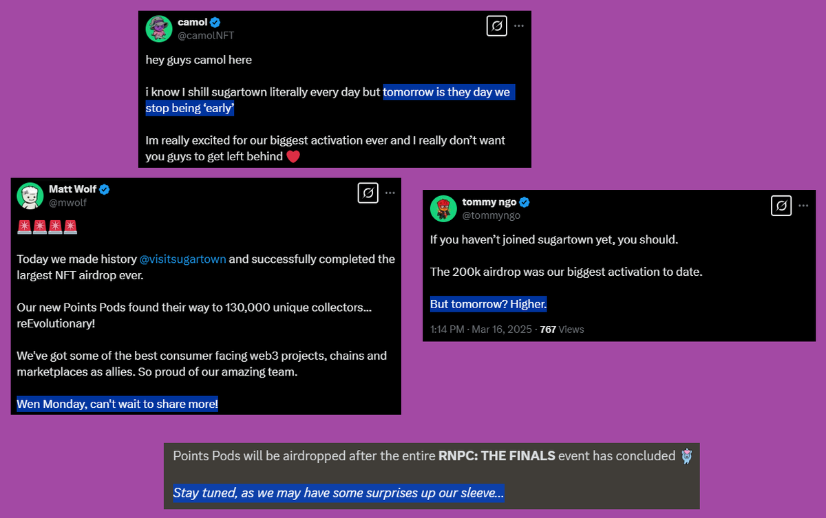 It's right in front of you.

Don't. Be. Late.