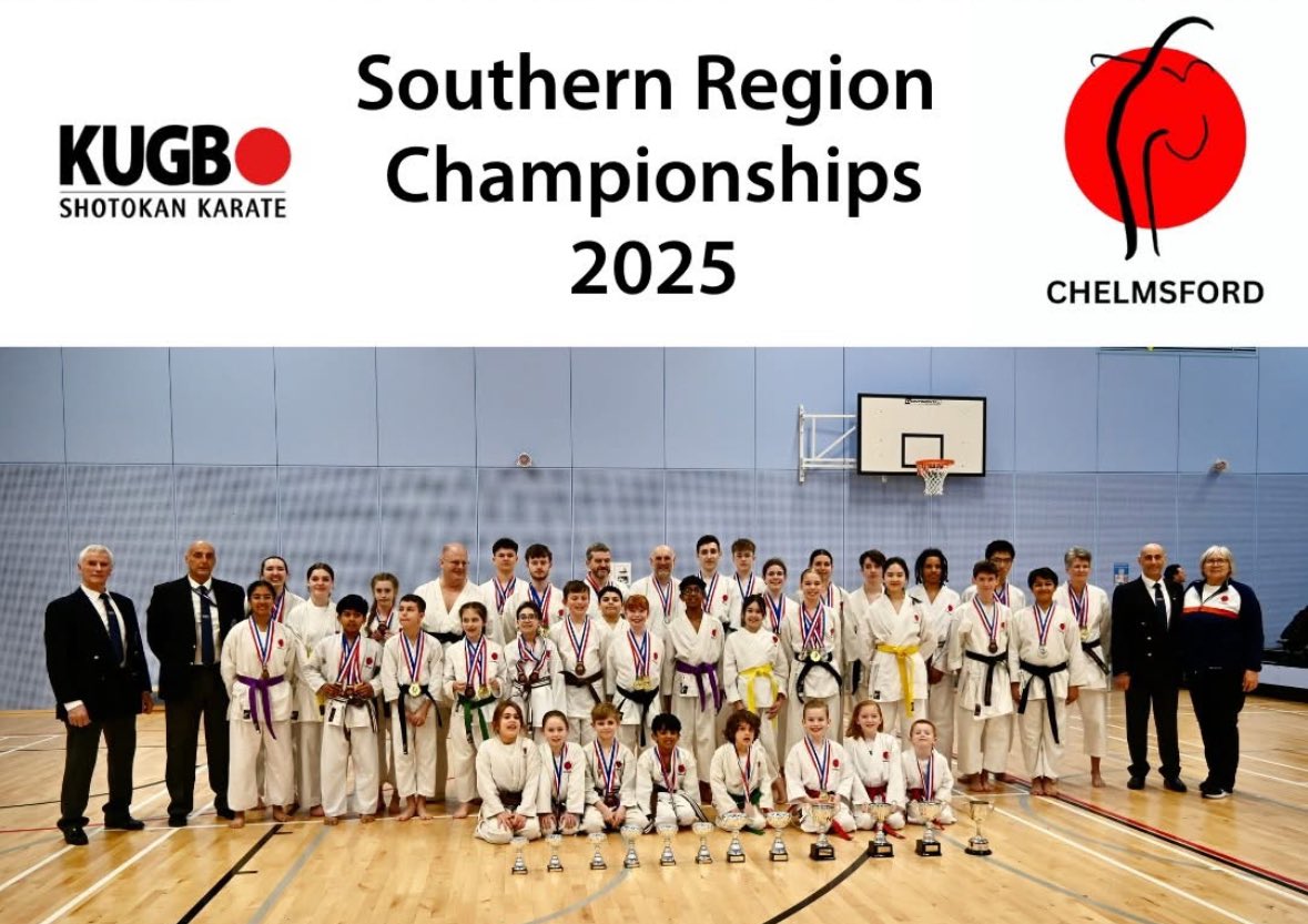 WE COMPETE AS A TEAM WE WIN AS A TEAM! 12 Trophies &amp; 57 medals saw Chelmsford top the table <a href="/TheKUGB/">KUGB</a> Southern Region 2025.  Look at the before &amp; after photos - fantastic team spirit! <a href="/ActiveEssex/">ActiveEssex</a> <a href="/mariecgoldman/">Marie Goldman MP 🔶</a> <a href="/IanPuckey/">Ian Puckey</a> <a href="/ChelmsCouncil/">Chelmsford City Council</a> <a href="/CCHS4GPE/">CCHSPE</a> <a href="/ShotoTigers/">Shotokan Tiger Nation</a> <a href="/BBCEssexSport/">BBC Sport Essex</a>