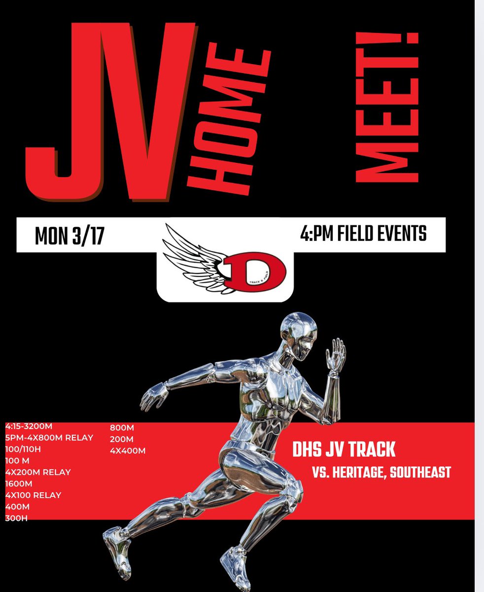 JV Meet 4pm 3-17-25