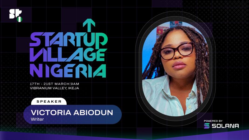 omobukola_'s tweet image. It’s officially @SuperteamNG Startup Village week ☺️

Can’t wait to see you all