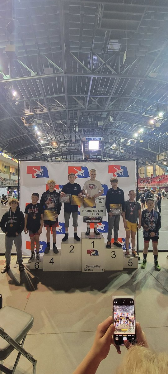 Congratulations Camden DeWispelare finishing 4th at USA State in the 90 lb 7-8th grade bracket!