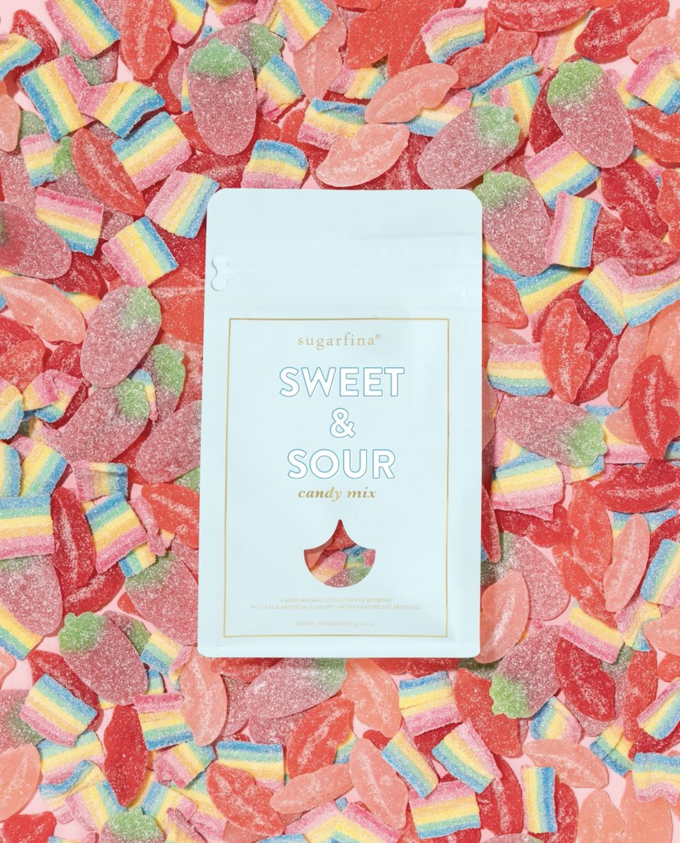 Everyone deserves a little sweetness! 🍭
Treat yourself to a mix of our favorite sweet and sour candies. Inside, you will find our best-selling Sugar Lips®, Sour Strawberries, and Sour Rainbows. Pucker up!

#SugarLips #Sugarfina