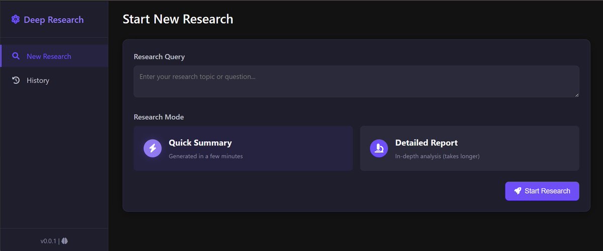 LangChain's tweet photo. 🔍📚 Local Deep Research

An AI research assistant that runs locally, leveraging multiple LLMs for deep analysis across academic and web sources. Built with LangChain, it features RAG-powered search and flexible model support.

Explore this powerful research tool on GitHub 🚀
https://t.co/4OM9UyX6Fu
