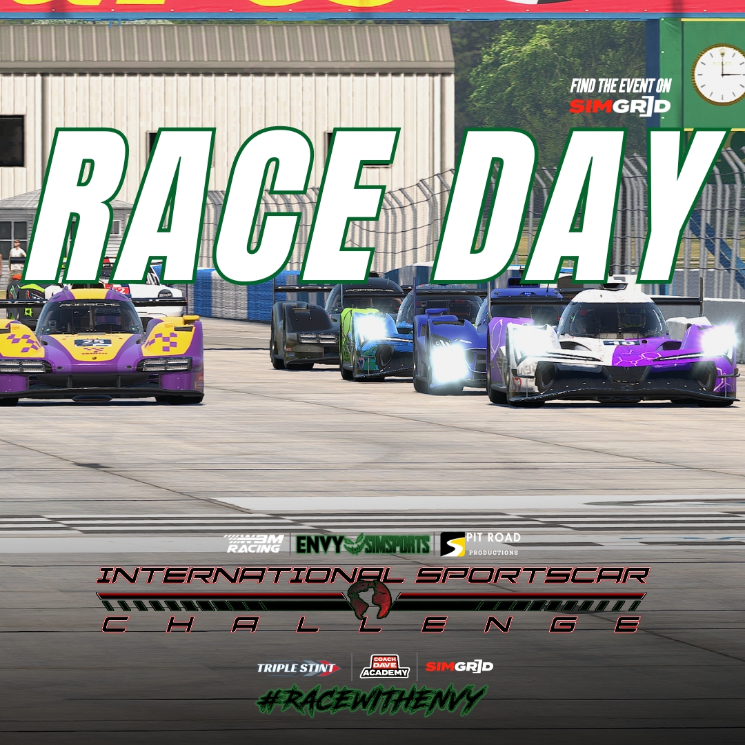 envysimsports's tweet photo. Tonight is Round 2 of the #InternationalSportscarChallenge. This race is going to be an absolute banger. You can still join the series 👇
https://t.co/fuOZ3edyYo
#RaceWithEnvy @triple_stint #simracing @iRacing #IMSA @sim_grid @coachdavesetups #pitroadproductions #wbmracing https://t.co/vu8CdvXFk1