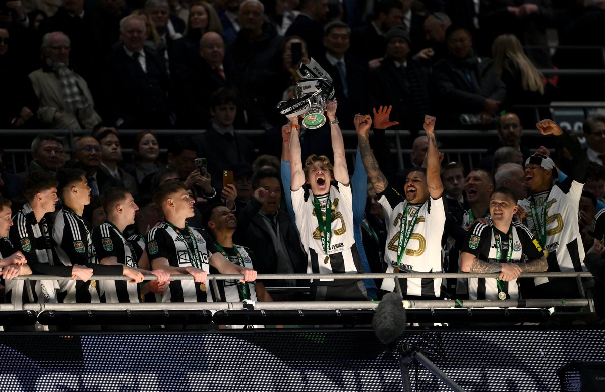 wembleystadium's tweet photo. Winners. 

@NUFC | #CarabaoCupFinal https://t.co/gxV5wsHdtL
