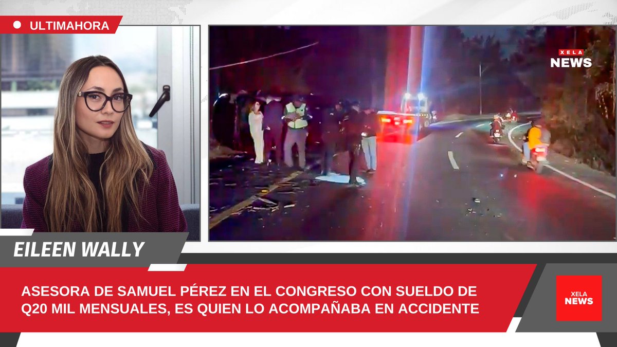 XelaNewsGt's tweet photo. #ULTIMAHORA  EILEEN WALLY LA ASESORA DE SAMUEL PÉREZ EN EL CONGRESO, ES QUIEN LO ACOMPAÑABA EN ACCIDENTE.
Usuarios identifican a la supuesta acompañante del diputado @samuel_pz, en el trágico accidente en el km. 36 de la ruta que conduce de La Antigua hacia Santa Lucía Milpas Altas, Sacatepequez, la madrugada de este sábado 15 de marzo,  mientras se conducía bajo efectos de licor y otros estupefacientes.

Se trata de la abogada EILEEN VICTORIA WALLY CASTELLANOS, con plaza en el @CongresoGuate  devengando un salario mensual de Q20 MIL MENSUALES, asignada al diputado de la nueva primavera democrática @samuel_pz.

Porque nadie está por encima de la ley, nadie señor presidente @BArevalodeLeon  y el pueblo de Guatemala sabrá la verdad.
#XelaNews 🇫🇷
Noticias sin injerencias.