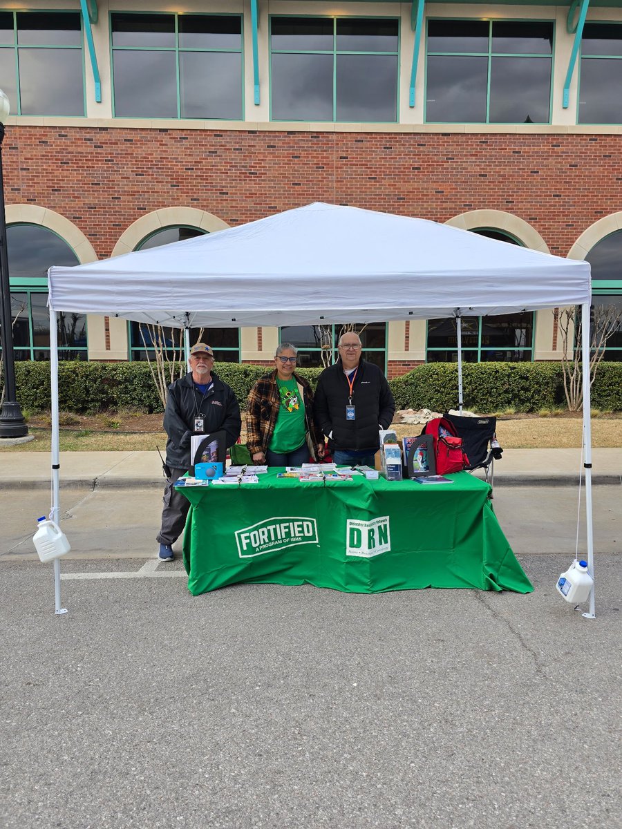 Thanks to volunteers Stan &amp; Paul for representing &amp; helping our partners at #DRC3 pass out preparedness info at #ShamrockTheRose last night. All this after attending Storm Spotter Training that morning. Talk about serving your community day AND night! THANK YOU!!!