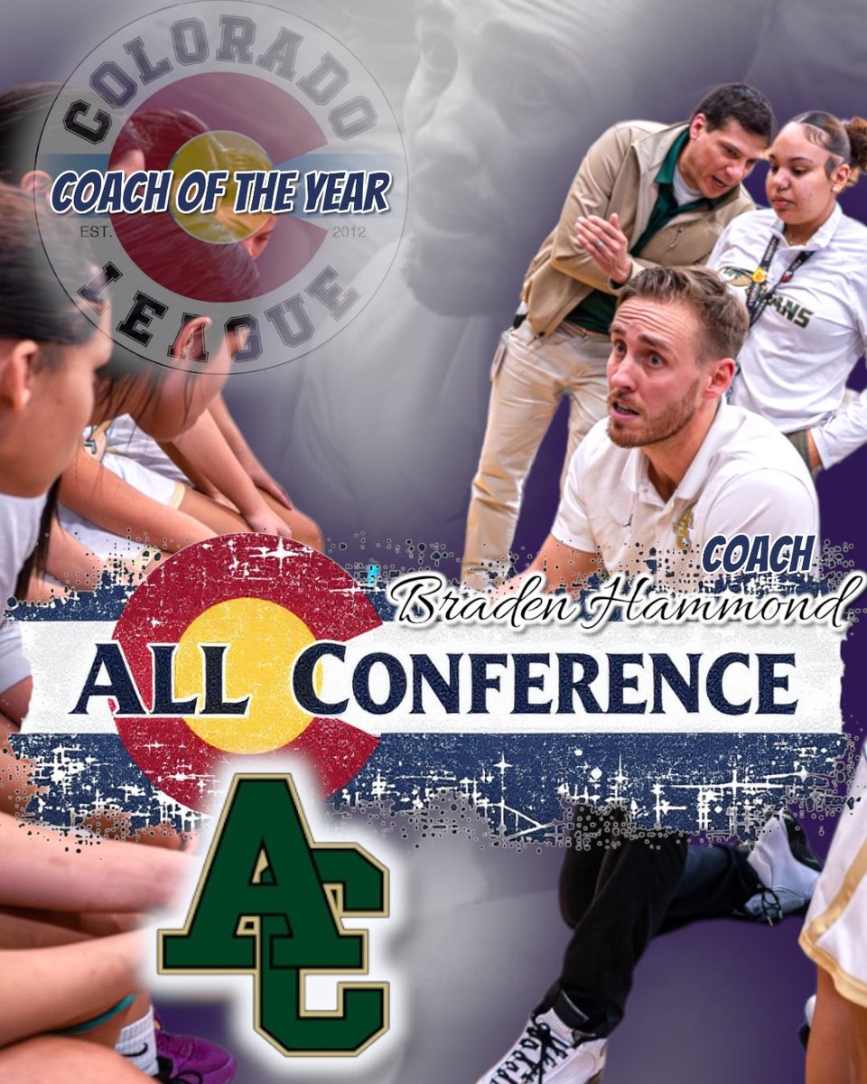 🎉🏀Join us in congratulating the Colorado League Girls Basketball Coach of the Year: Braden Hammond! ✨

This is his first year at Aurora Central and we are so lucky to have him lead this young group of girls one step closer to victory after so many years!