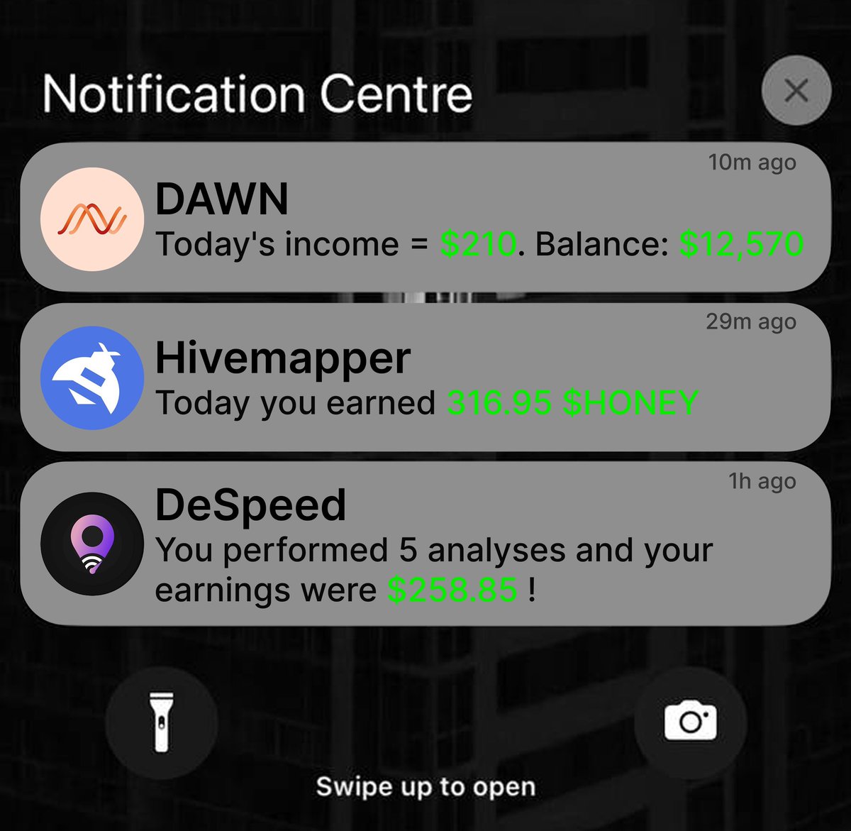 0xklarck's tweet photo. I earned $8,200/month doing nothing, having:

- A phone
- WiFi
- 2 minutes/day

Spending a month, I found apps that make ~$200/day...

Here're 4 DePin projects with passive daily income🧵👇 https://t.co/sXWW1qcSQm
