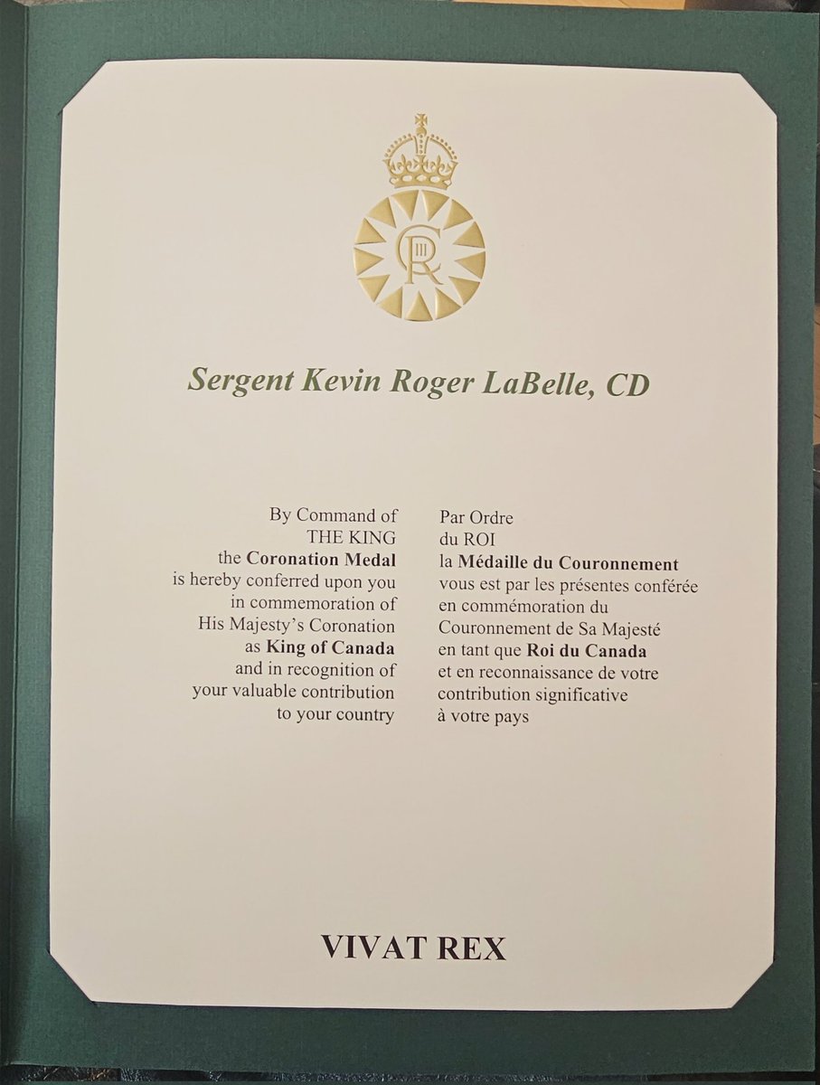 KevLaB345's tweet image. Thank you to the individual(s) who nominated me, I truly appreciate it. It is a great honour to join the ranks of 30,000 Great Canadians who received this medal. #kingscoronation @GGCanada