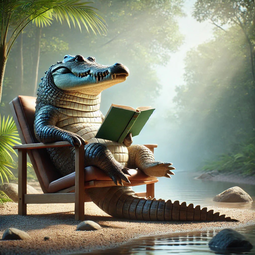 CROCOBOSS_'s tweet photo. Sometimes it’s key to rest and reflect. Share your favorite books in the comments—we’d love to hear your recommendations! 📚✨ #rest #meditation #books #recommendations https://t.co/jFVaFqM8Nu