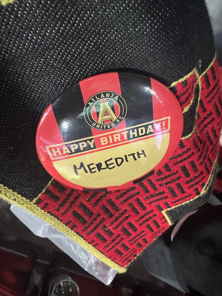 Thank you <a href="/ATLUTD/">Atlanta United FC</a> for the delicious cupcake and birthday gifts.