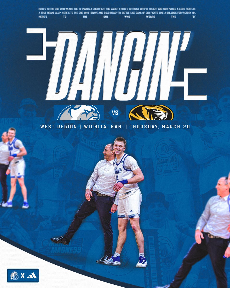 𝘿𝙖𝙣𝙘𝙞𝙣' 𝘿𝙤𝙬𝙣 𝙏𝙤 𝙒𝙞𝙘𝙝𝙞𝙩𝙖

🆚 No. 6 Missouri
📅 Thursday, March 20
📍 Wichita, Kan.
🏟️ Intrust Bank Arena

#CultureWins l #DSMHometownTeam