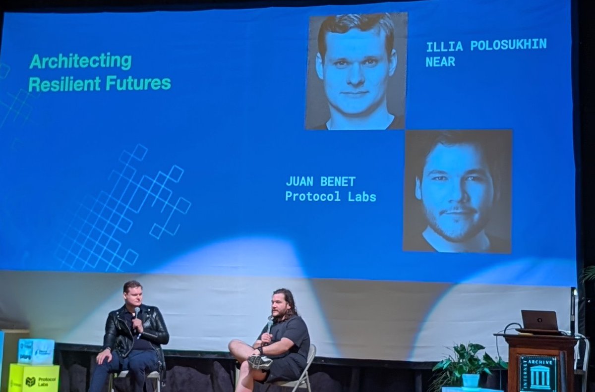 randw's tweet photo. @juanbenet and @ilblackdragon discussing access to and risks of AI, new forms of organizing scientific funding, and automating arbitration at @FundingCommons
#fundingthecommons https://t.co/WnMGnYIfgv