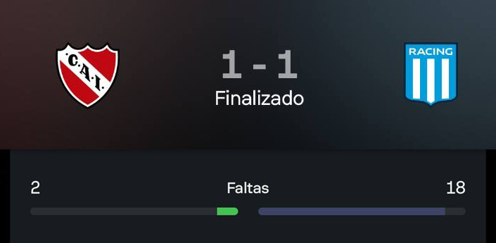 🚨 [ATENCIÓN A ESTE RECORD]

Es la PRIMERA VEZ en la HISTORIA del futbol argentino, que un equipo hace solo 2 infracciones en todo un partido (al menos desde que hay estadisticas).

El record anterior lo tenía Barracas con 4 faltas en un partido del 2019.

🤯 Locura de dato