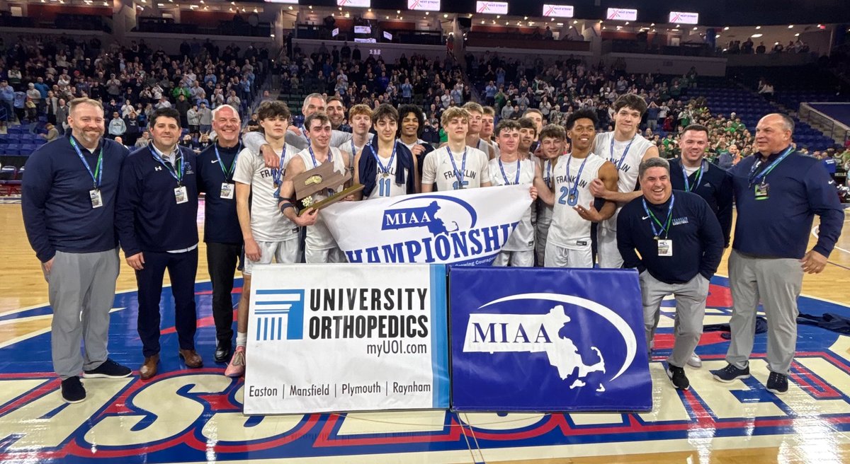 MIAA (@miaa033) on Twitter photo Congratulations to the 2025 MIAA Boys Basketball Division 1 state champion: Franklin High School
<a href="/FHSSports/">FranklinAthletics</a> Congratulations to the 2025 MIAA Boys Basketball Division 1 state champion: Franklin High School
<a href="/FHSSports/">FranklinAthletics</a>