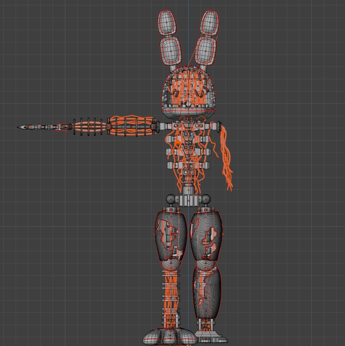 ignited bonnie Modeling completed（Modeling by me💀）
#FNAF #Blender #B3d #fivenightsatfreddys #tjoc
