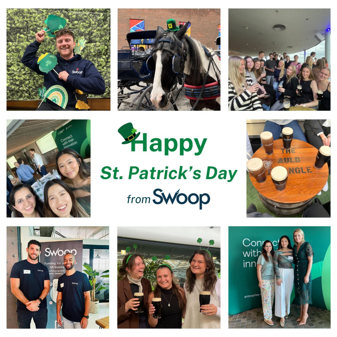 We're celebrating our Irish roots with big smiles, pints, and a touch of charm. Sláinte!🍀

#StPatricksDay #TeamSwoop