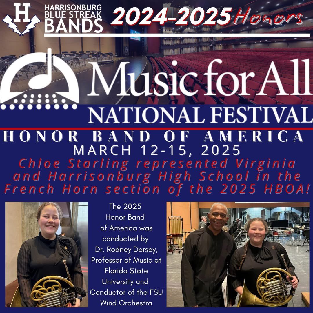 Harrisonburg HS Band (@bluestreakbands) on Twitter photo 