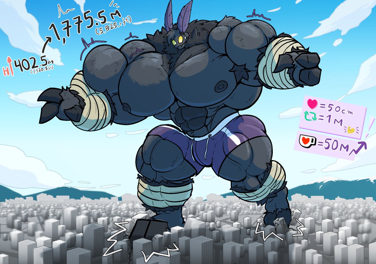 1,775.5 m ! An ABSOLUTE UNIT of a moth! 🦋✨ 
No building on Earth can match him... what’s next? 
Let’s find out 💪 ;)
❤️ = +50cm 
♻️ = +1m  
☕ = +50m