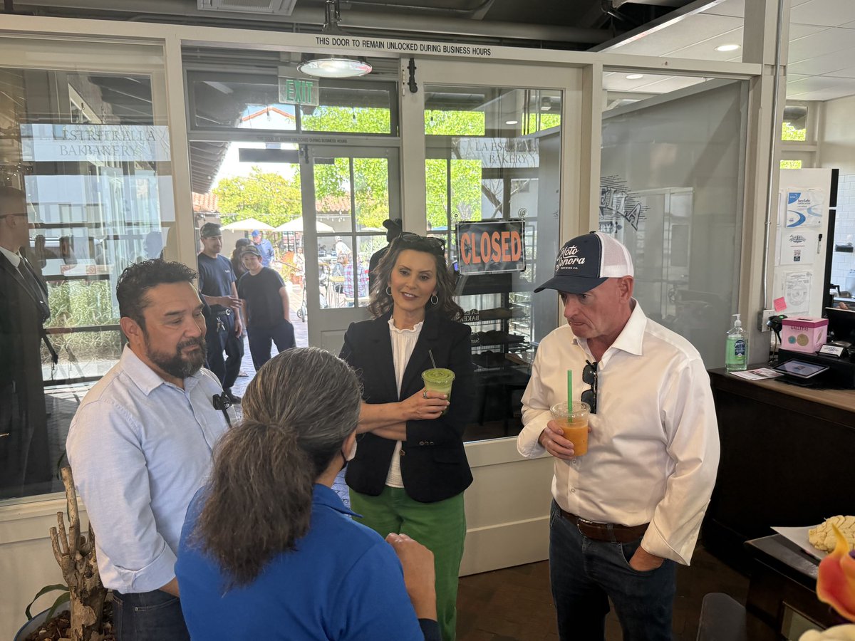 Gretchen Whitmer (@gretchenwhitmer) on Twitter photo Today I was in Tucson at Mercado San Agustin with Senator <a href="/CaptMarkKelly/">Captain Mark Kelly</a> to talk about the impact of tariffs on our country. Tariffs will jack up prices for businesses big and small. Inevitably those costs will be passed on to consumers, making life more expensive for you.
Weāre Today I was in Tucson at Mercado San Agustin with Senator <a href="/CaptMarkKelly/">Captain Mark Kelly</a> to talk about the impact of tariffs on our country. Tariffs will jack up prices for businesses big and small. Inevitably those costs will be passed on to consumers, making life more expensive for you.
Weāre