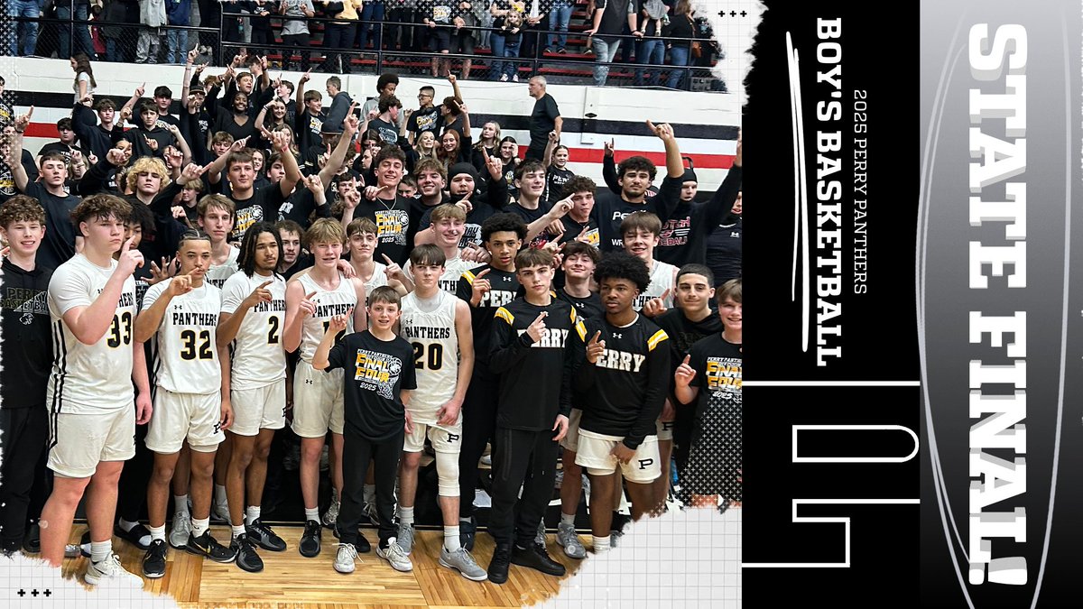 Congratulations to our boys basketball team who defeated North Royalton today 66-63 to punch their ticket to the State Championship game on Friday, March 21st at 7:30PM at the University of Dayton!  Go Perry!!!
