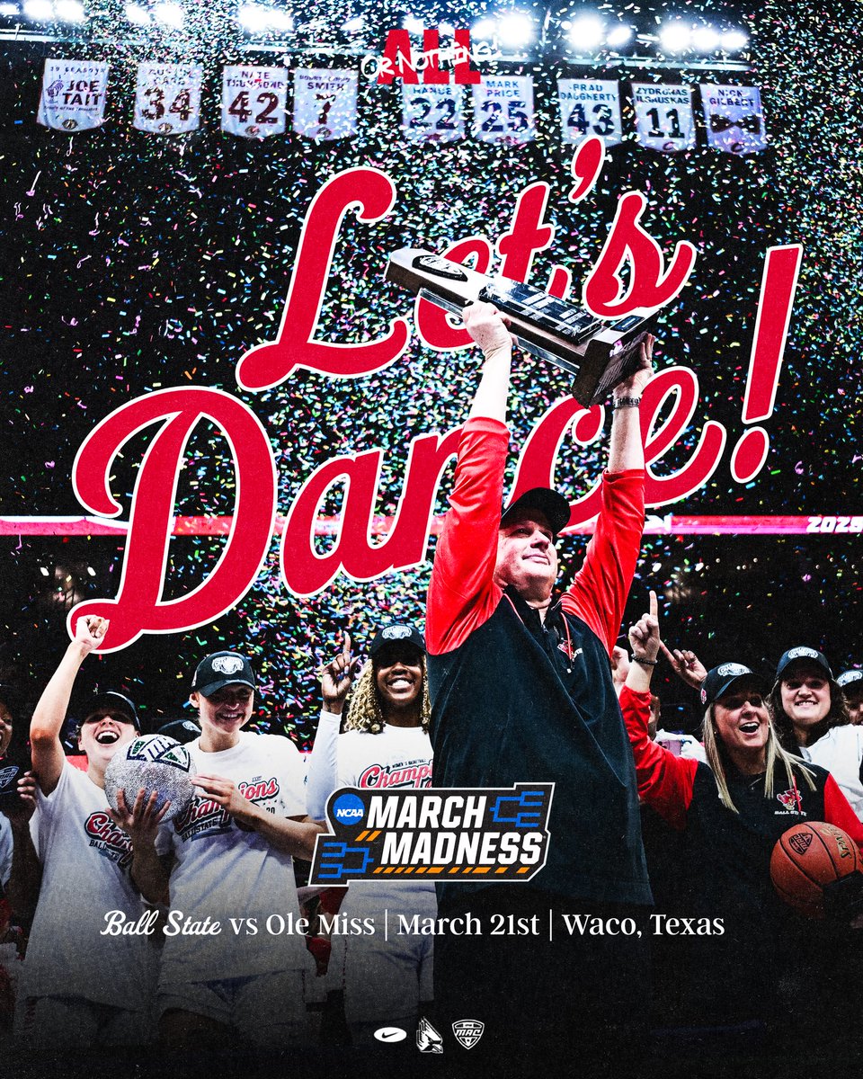 LET’S DANCE CARDINAL NATION 🕺

March 21st, 2025 
vs Ole Miss
Location: Waco, Texas 

#CHIRPCHIRP #ALLORNOTHING
