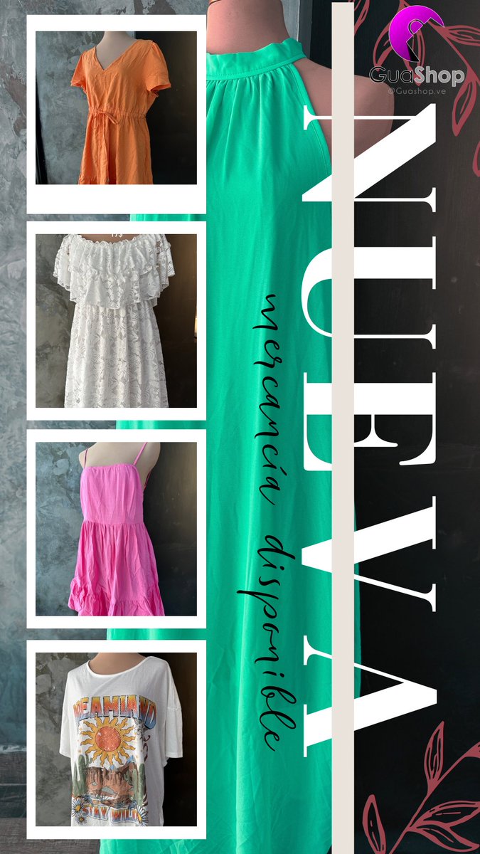 #CiudadGuayana | Una amiga y yo estamos vendiendo ropa lindísima 🛍️🛒(blusas,vestidos,bragas,conjuntos). 

Hacemos envíos a nivel nacional📦 
y entregas personales,sin costo adicional🆓

💬Si te interesa síguenos en Instagram: Guashop.ve (tenemos una talla por pieza)