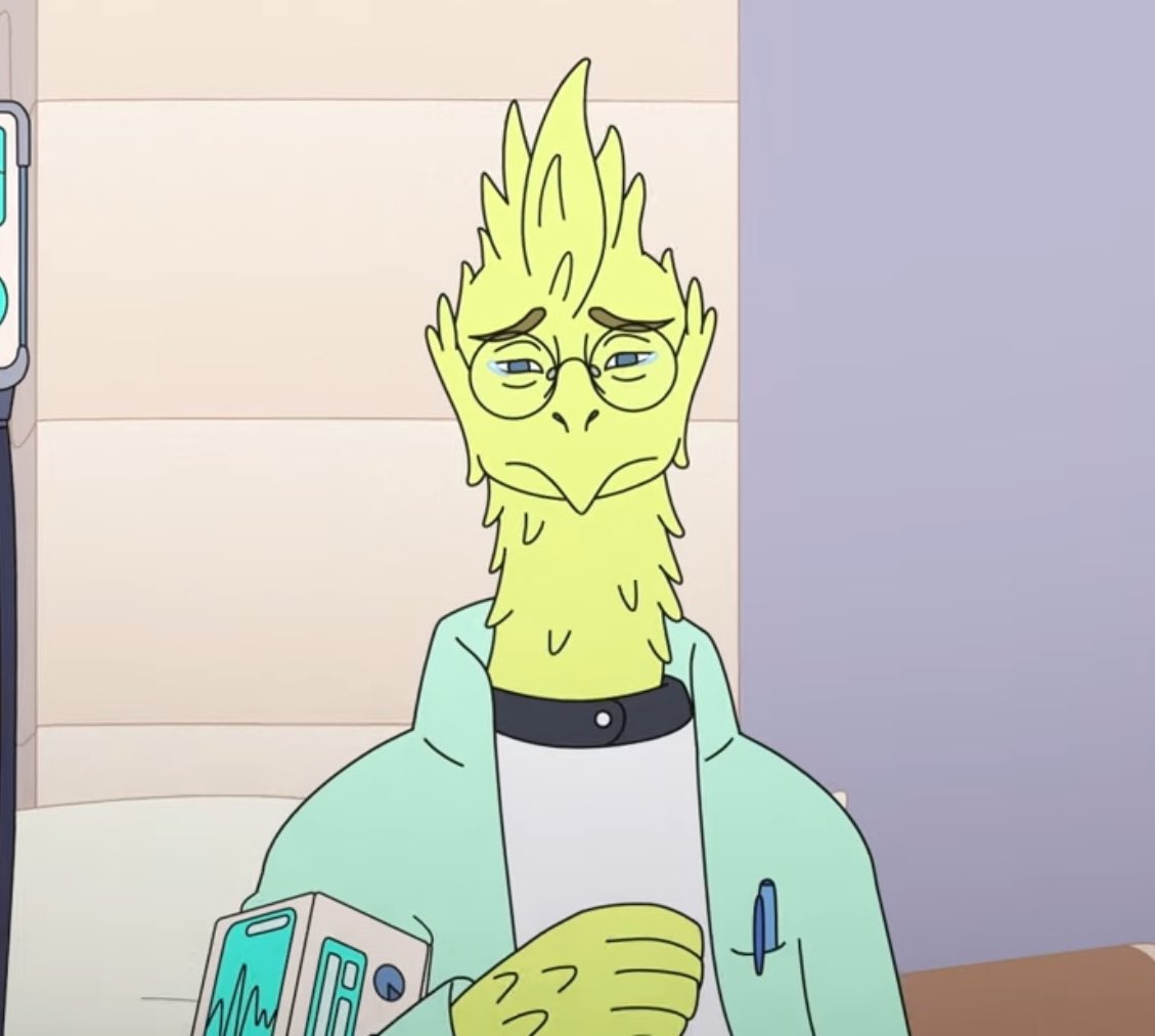 ObscureYumes's tweet photo. [💌]
This obscure f/o is …

> Dr. Plowp from The Second Best Hospital in the Galaxy !

There’s a note: “This show literally has no fandom 💔💔 I feel so bad my boy deserves so much love. There isn’t even a fandom wiki” https://t.co/zRLFeFaXPh