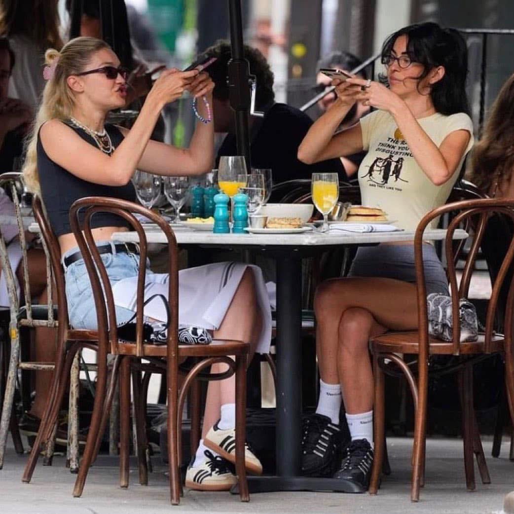 my friend and i before we start talking bad about everyone: